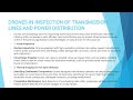 Unit-4/ Drones in inspection of transmission lines and power distribution