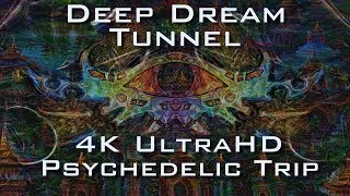 Deep Dream Tunnel Trip 4K - Psychedelic Fractal Ayahuasca DMT Experience in UltraHD