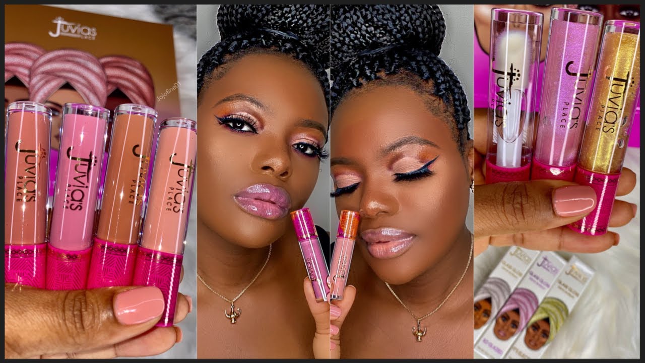 JUVIAS PLACE NUDE SERIES LIP GLOSSES REVIEW / SWATCHES