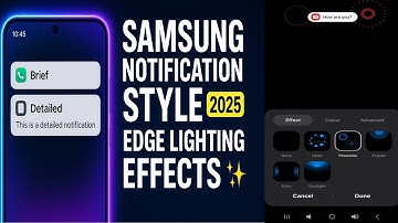 Change Notification Pop-up Style & Edge Lighting Effects | Samsung One UI 2025