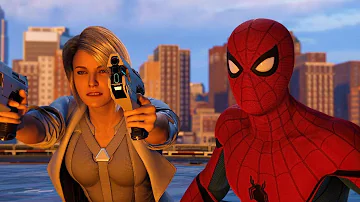 Spider-Man and Silver Sable vs Hammerhead Stark Suit Marvel's Spider-Man Remastered PS5