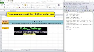 Fonction Excel - Comment Convertir Les Chiffres En Lettres Avec EXCEL Vidéo complète بالدارجة
