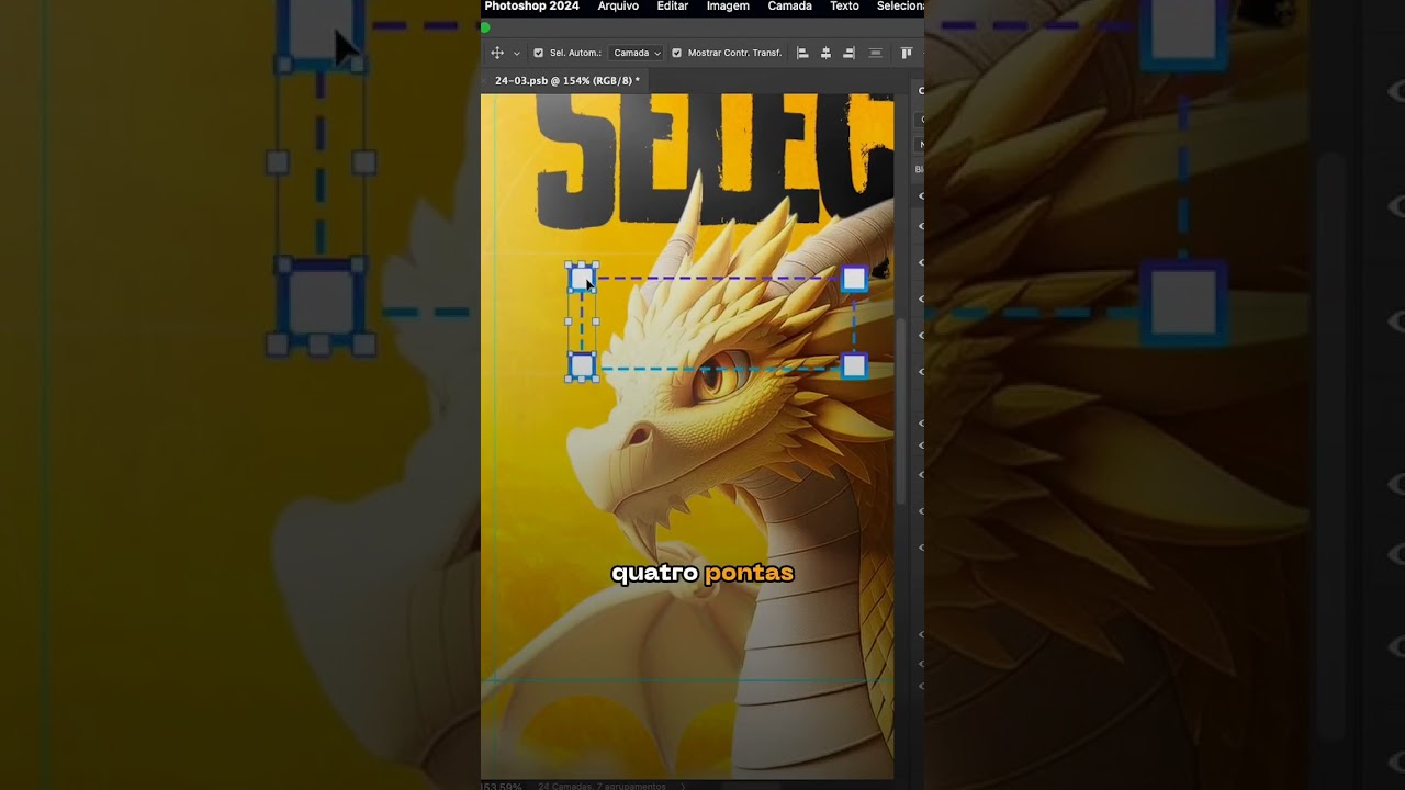 Efeito de SELEÇÃO no PHOTOSHOP  #criatividade #photoshop #design