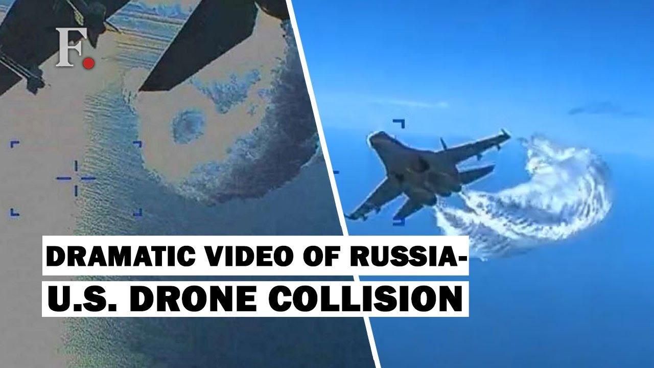 U.S. Releases Video Of Moments When Russian Jet Collided With MQ-9 Drone