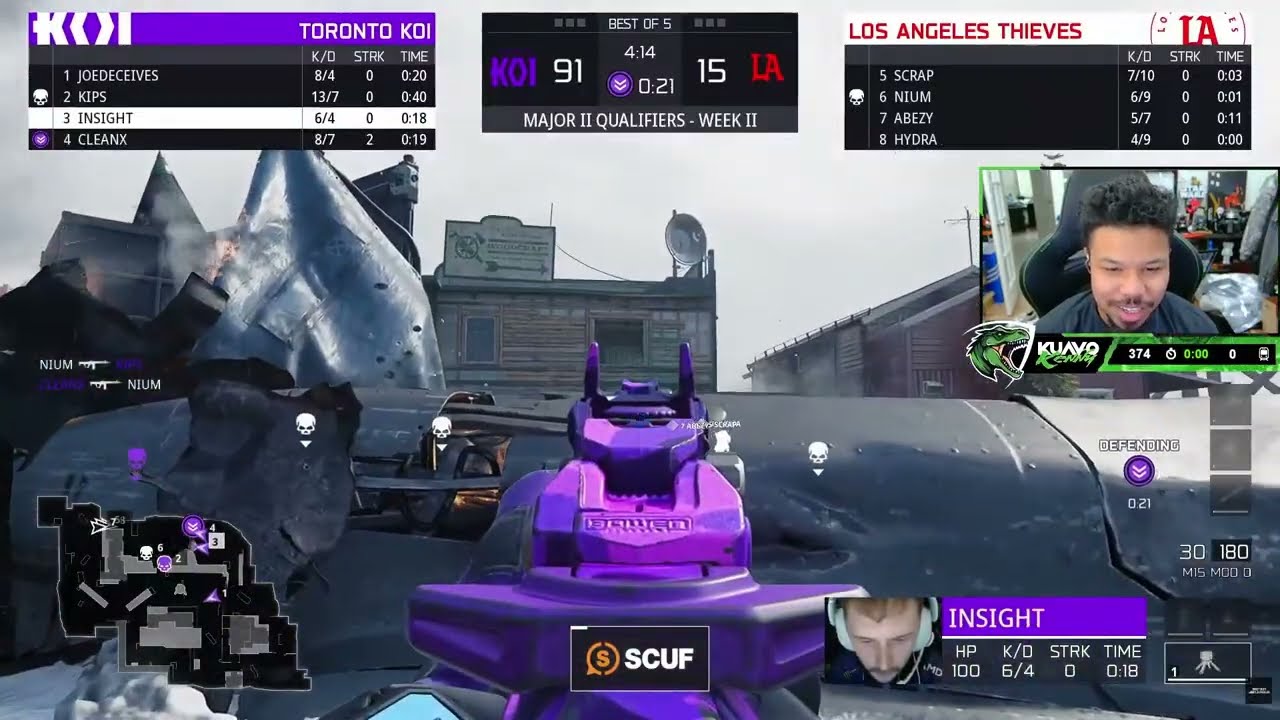 Kenny & Temp Watching Thieves vs Toronto KOI! (hilarious)