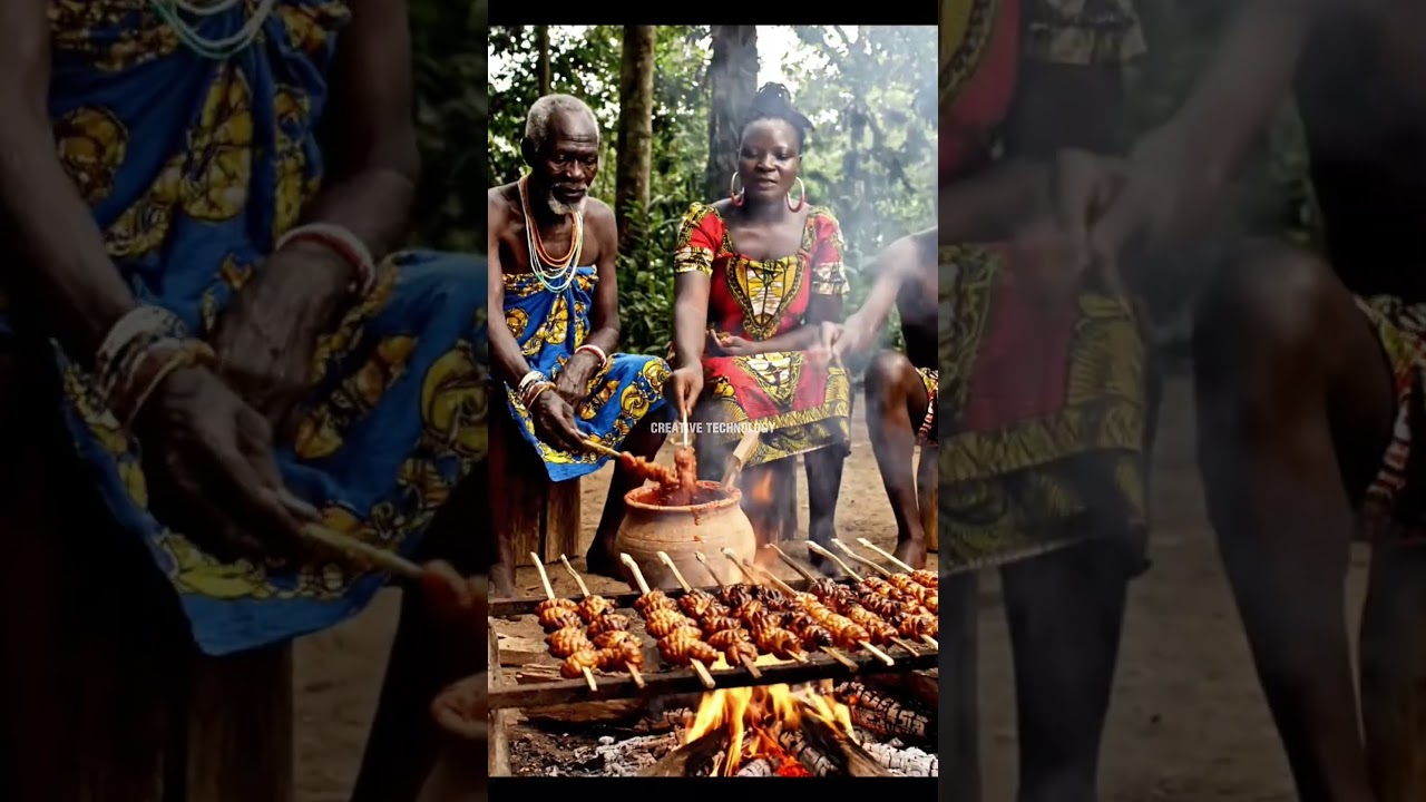 Традиционная африканская деревенская кухня в @fahrurradhi-ai