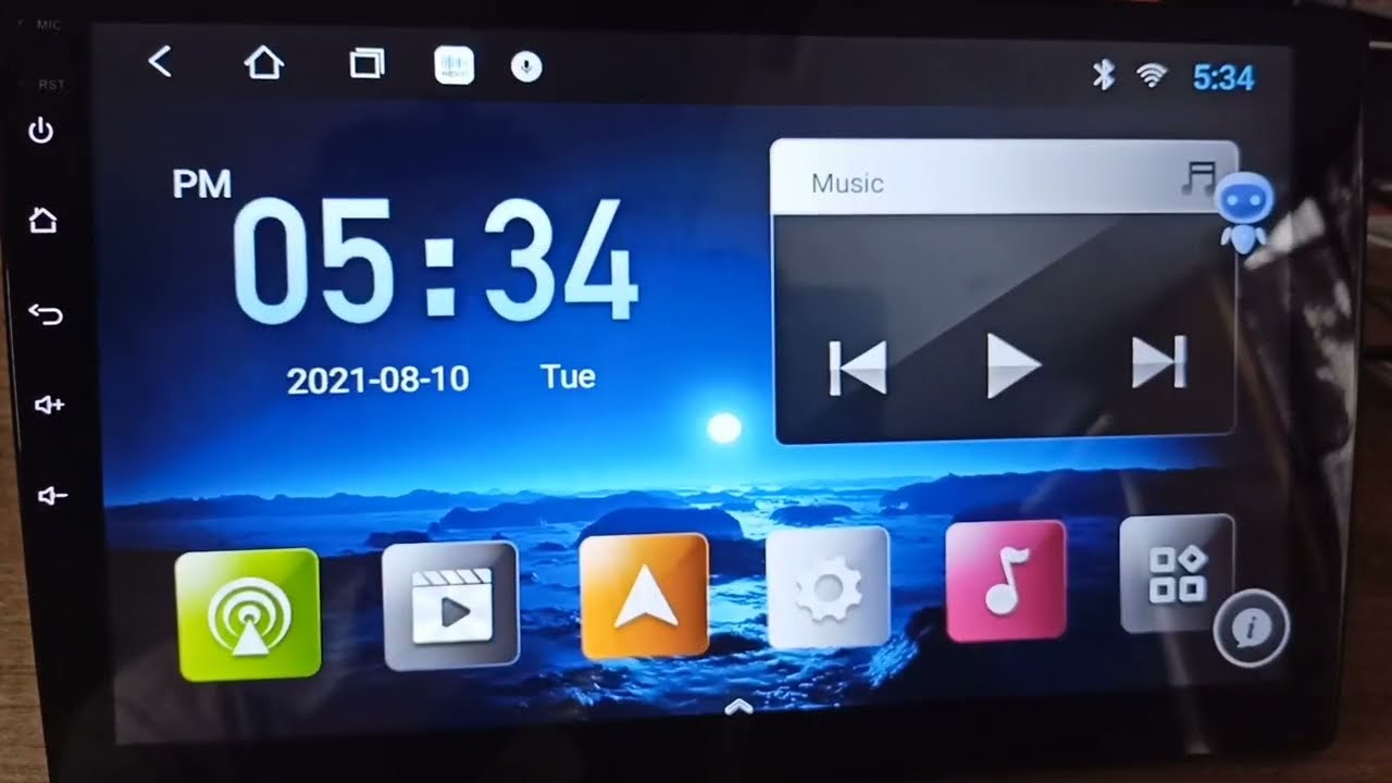 Turn on Panel buttons light in Android car stereo T3L