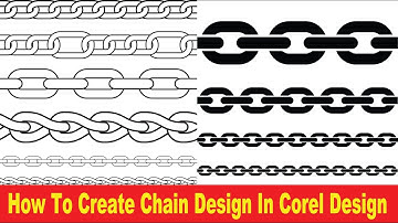 How To Create Chain Design In Corel Design,  Corel Draw Tutorials