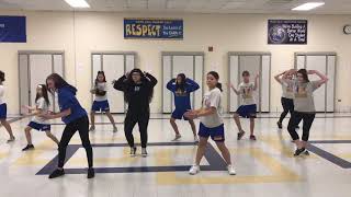 Poms Practice 1-24-19 Front View