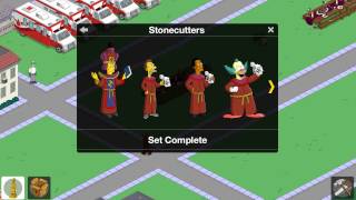 The Simpsons Tapped Out ALL STONECUTTERS