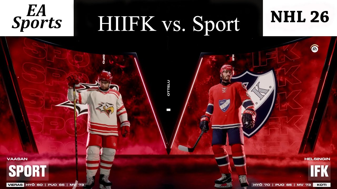 NHL 26 - Liiga - HIFK vs  Sport
