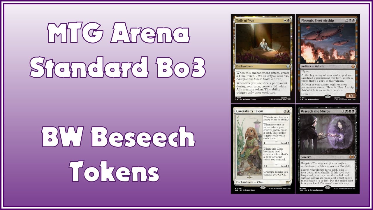 Phoenix Fleet Airship Looks Unstoppable - BW Beseech Tokens - MTGA Standard