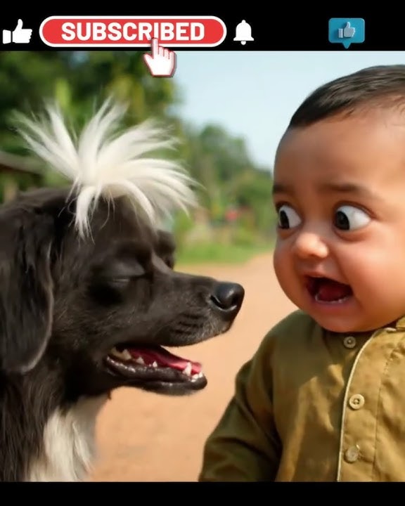 viral babu and dog angry #tiktok #funny #baby #viral #ytshorts #gaming #cute #foryou #shorts