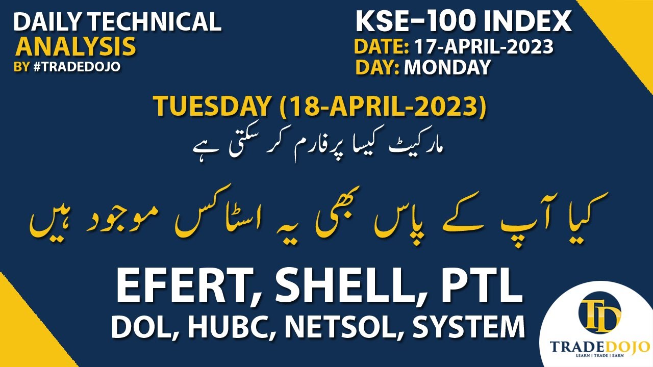 Psx Today 17042023 Daily KSE100 Index Technical Analysis Pakistan