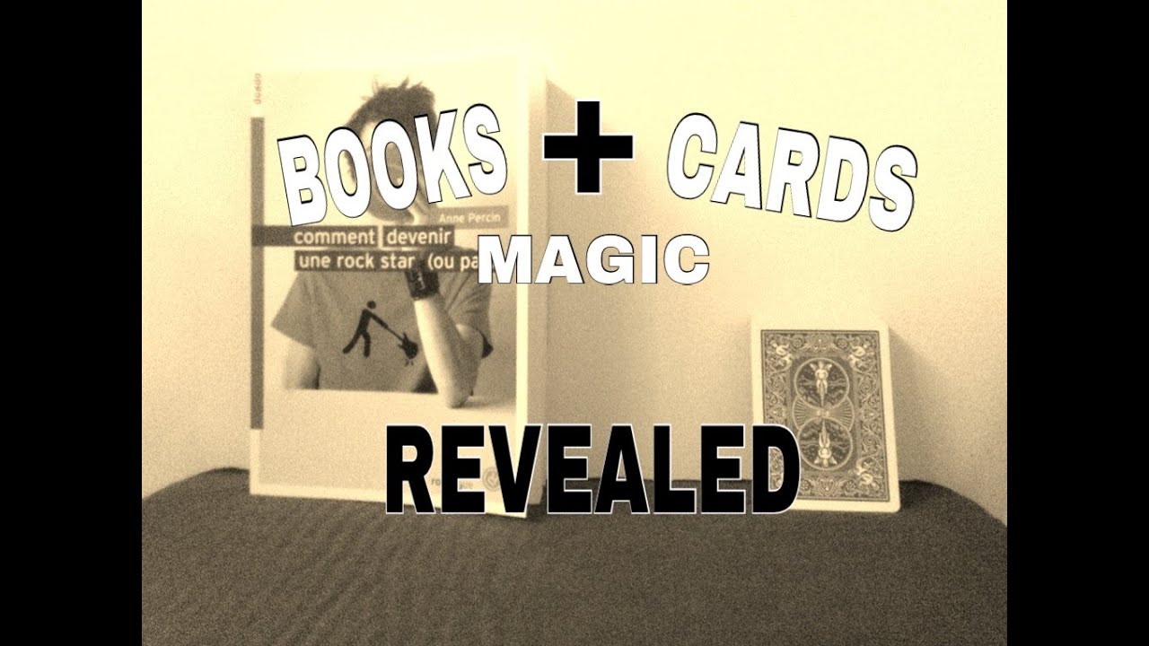 Easy mentalism magic trick with books and cards REVEALED YouTube
