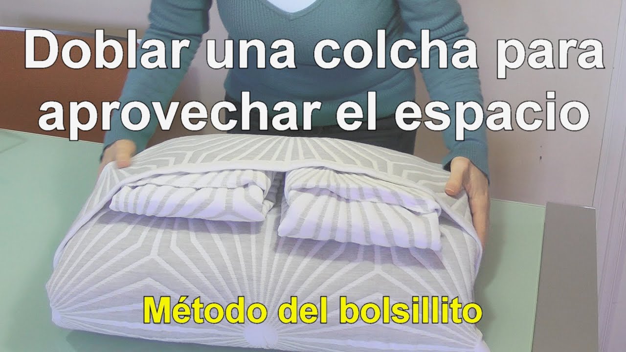 Doblar sábanas bajeras con elástico en todo el contorno. Método del  bolsillito 