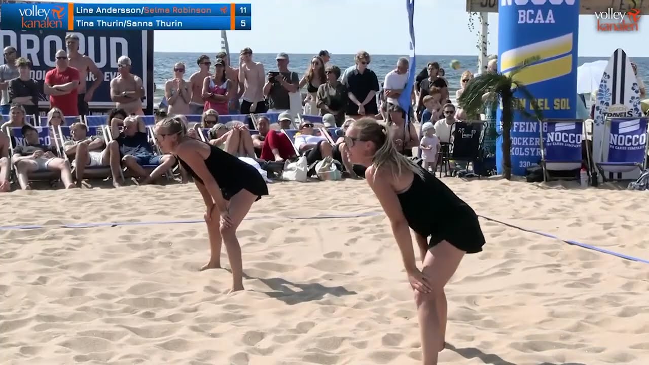 SM-FINAL: Line Andersson/Selma Robinson – Tina Thurin/Sanna Thurin | Beachvolley-SM 2024