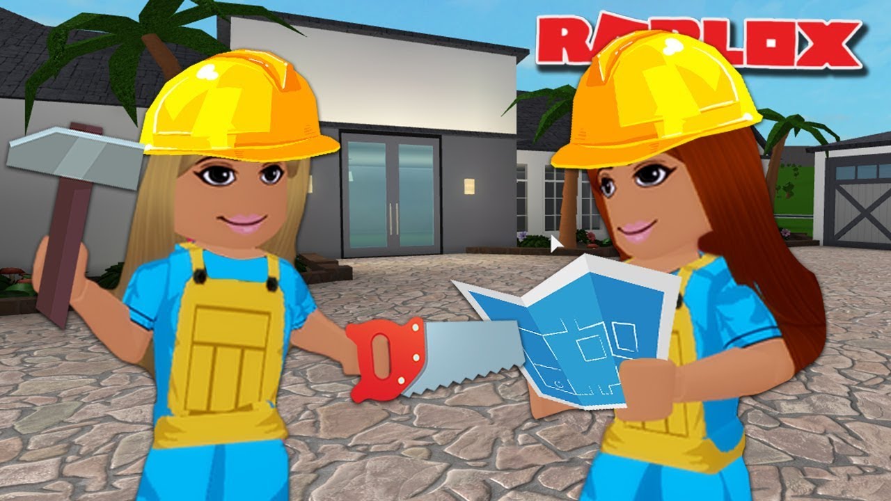 We Started Building Our Dream Mansion Two Broke Sisters Poor - sister plays bloxburg for the first time roblox youtube