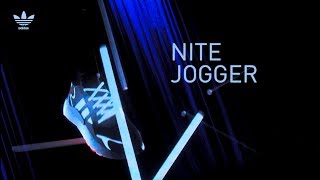 Interactive hologram installation Adidas Nite Jogger 2019