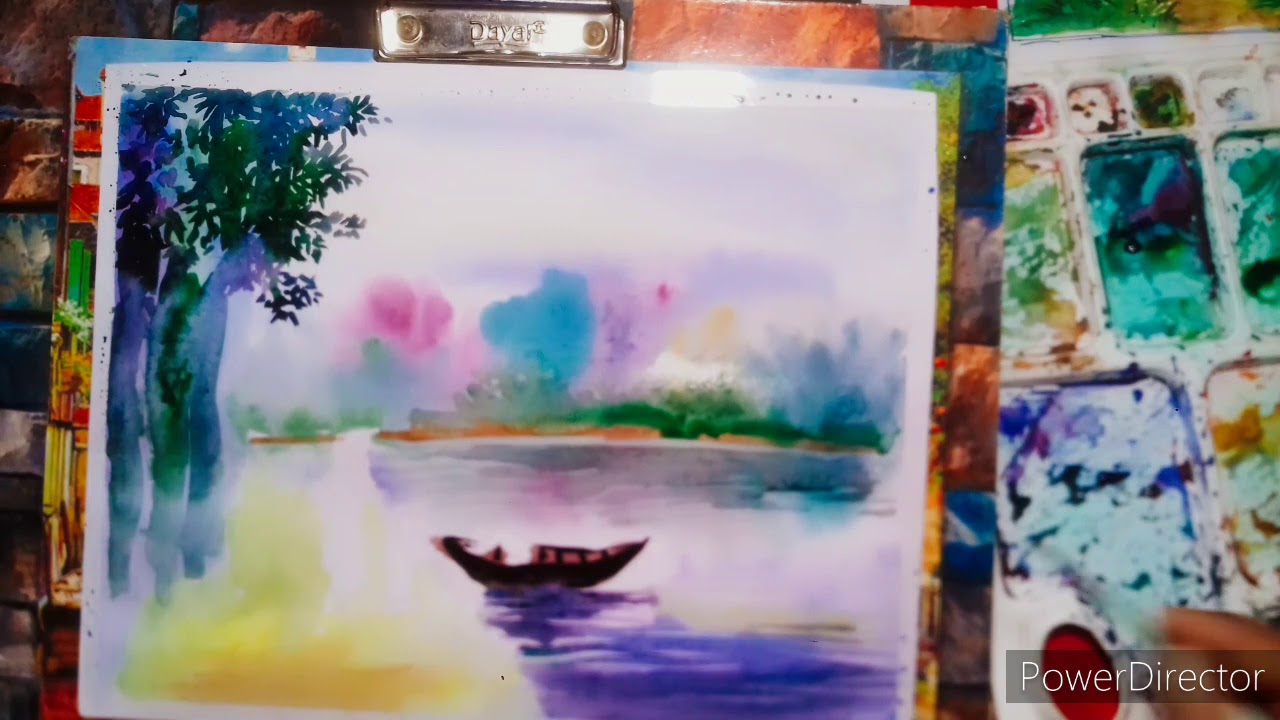 Watercolor painting Jol rong art - YouTube