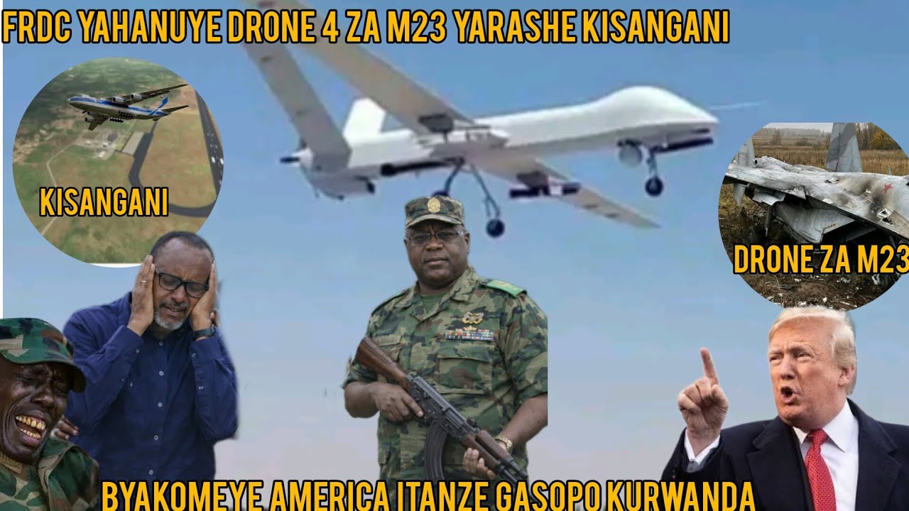 FRDC YAHANUYE DRONE ZA EMU23 KISANGANI LE 02/03/2026 M-23 YARASHE IKIBUGA KINDENGE CYA KISANGANI 