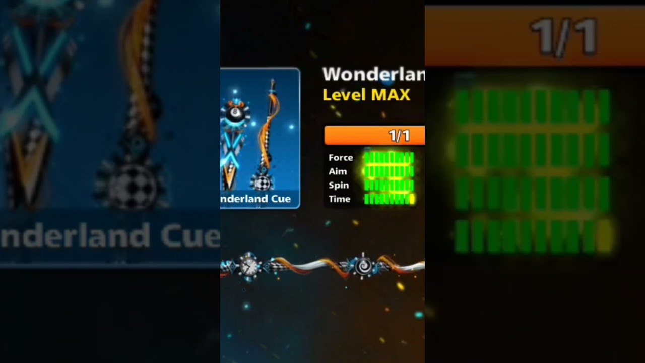 Wonderland Cue Level Max 🔥🔥❤️❤️❤️ 8ballpool 