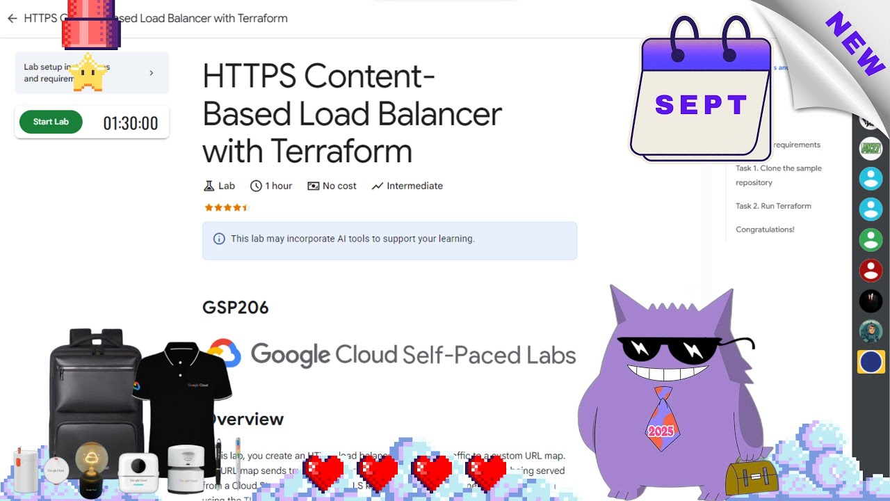 HTTPS Content-Based Load Balancer with Terraform | #2025 | #GSP206 |# ...