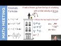 Kinematics Video Quiz