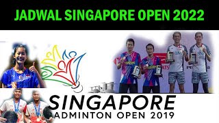 Jadwal Live Badminton SINGAPORE OPEN 2022 Atlit Indonesia
