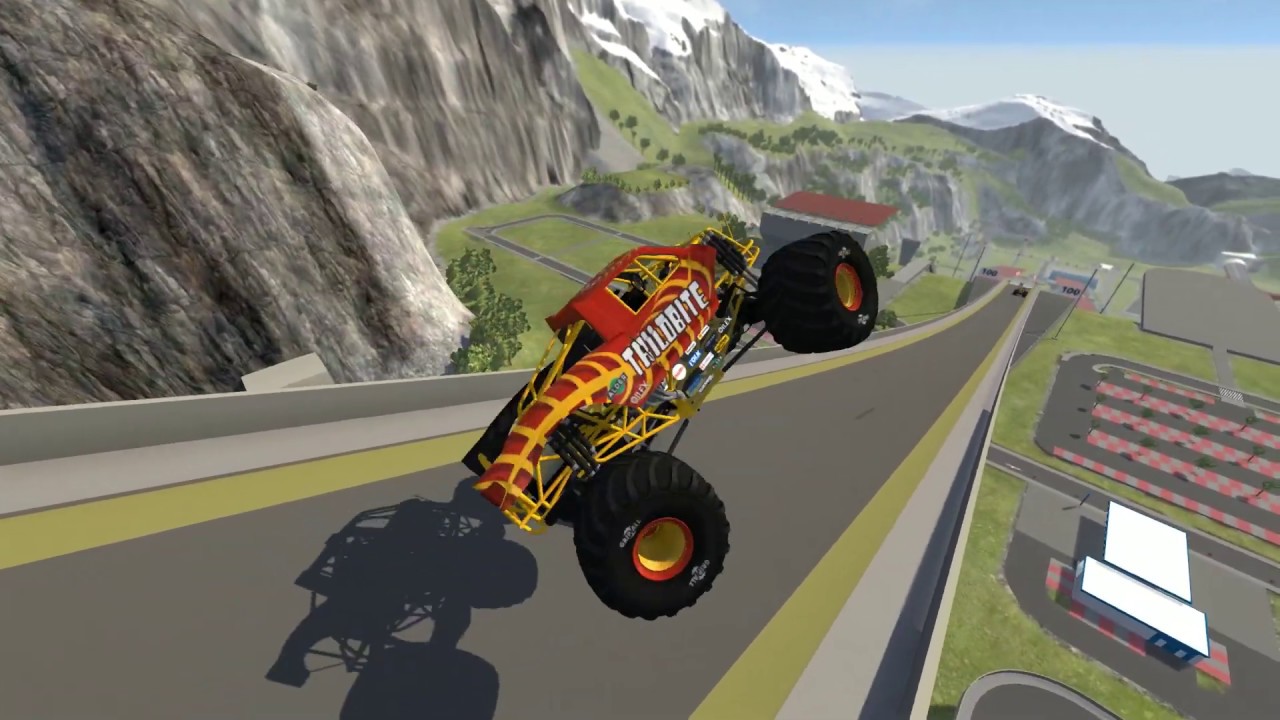 BeamNG Drive Tricks And Jumps Monster Truck YouTube