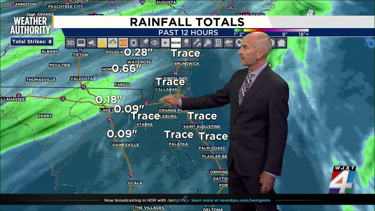 Showers possible overnight as a cold front moves through - YouTube