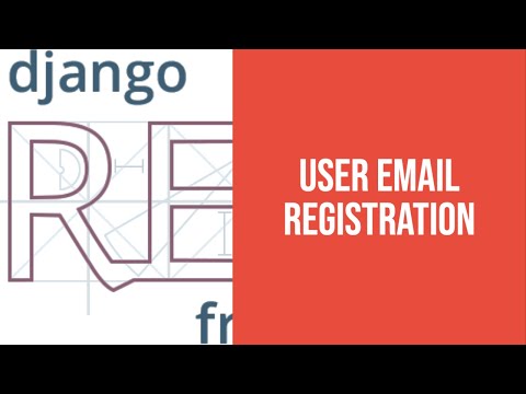 User Email Registration. Django Rest Framework.API Project.[2]