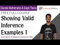 Showing Valid Inference Examples 1 || Lesson 25 || Discrete Math & Graph Theory ||