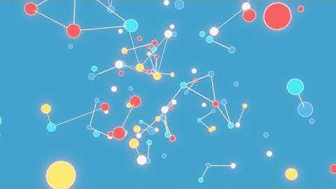 Plexus Effect Video Background Loop Network Connection 1 Hour Colorful Motion Background VJ Loop