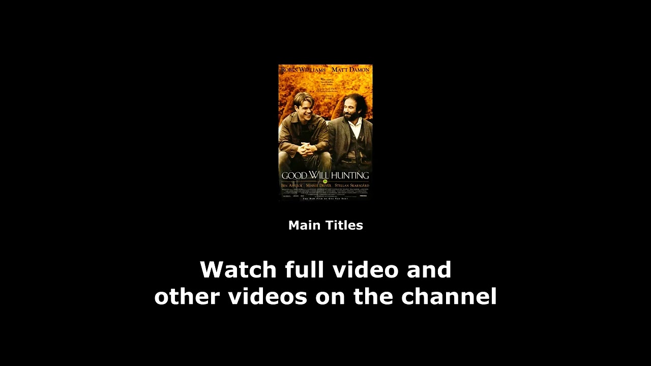 Good Will Hunting (1997) - Full Official Soundtrack - YouTube