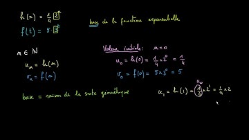 Fonction exponentielle : base et valeur initiale