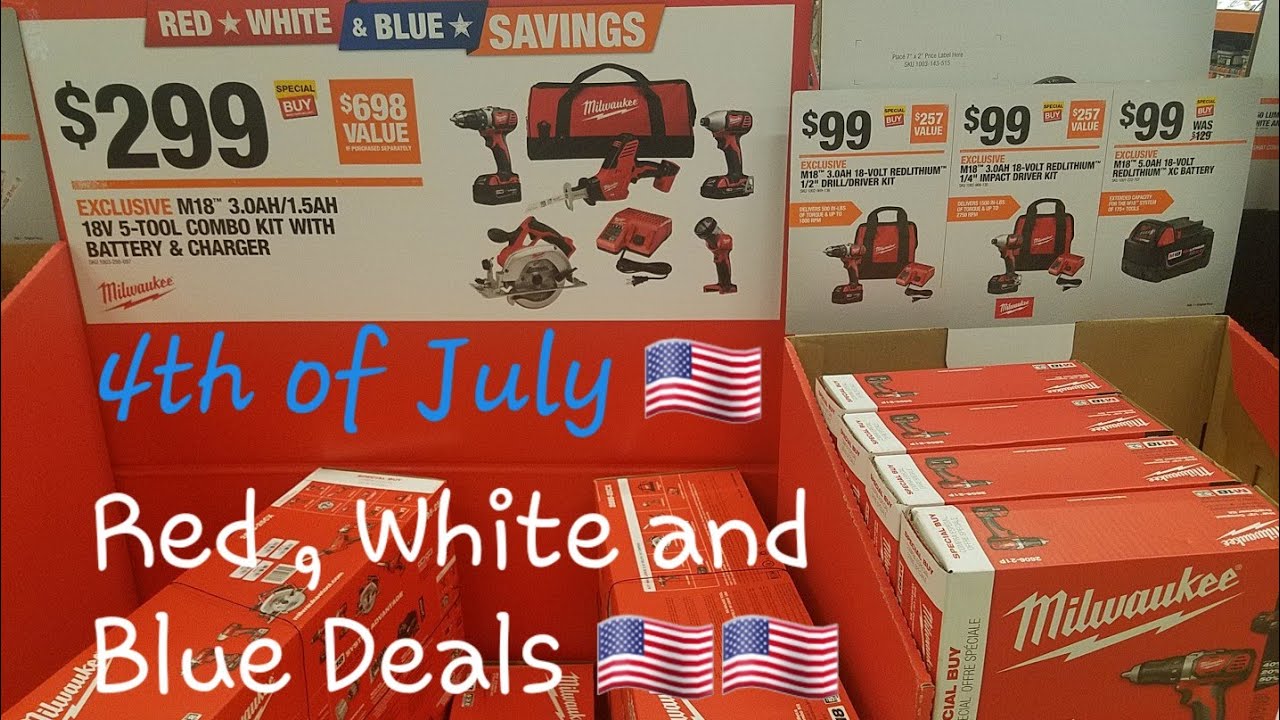 Home Depot Live ..4th Of July Red,White And Blue Deals!! 🇺🇸🇺🇸🇺🇸 YouTube