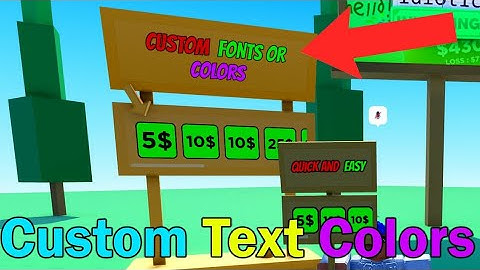 How to Get CUSTOM TEXT COLORS / FONTS IN PLS DONATE💸(2022)EASY