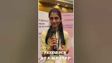 Dr Kalpana P speaks about 2 days MRCOG PART 3 Live Circuit Course which was conducted in Bengaluru