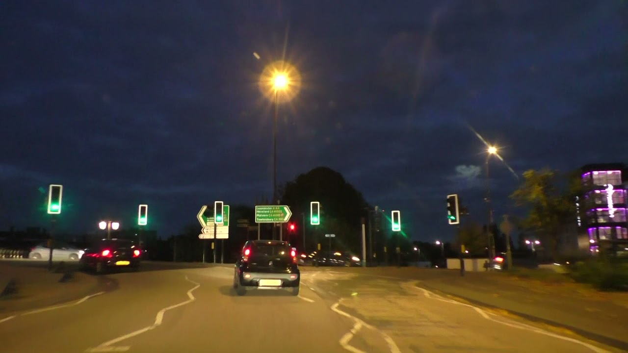 Driving On Hylton Road, North Parade, Dolday & All Saints Road, Worcester, Worcestershire, UK