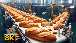 Inside the Largest Bread Factory: How Bread Is Made With Modern Technology (Full Process)