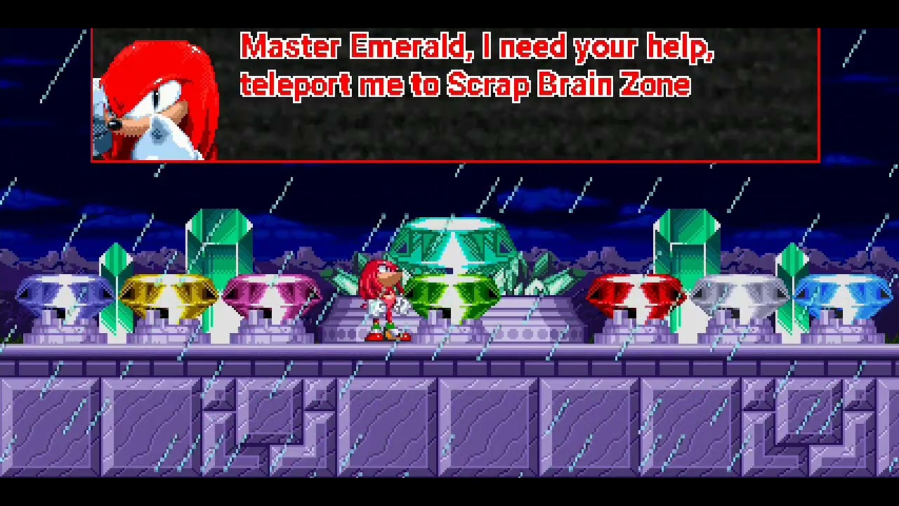 WHY IS ILLUSION TAILS IS FLYING?! Sonic.HEX: Infected menace — knuckles solo (burned ending)