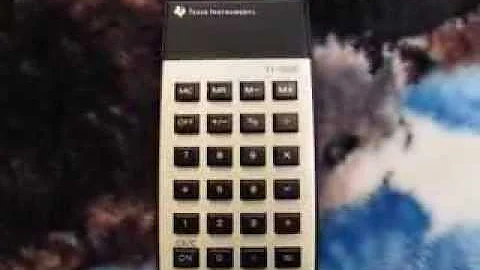 Texas Instruments TI-1025 calculator (1978)