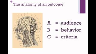 Screencast of a brief introductory presentation on learning outcomes.
writing outcomes is an extremely important initial step in designing
course ...