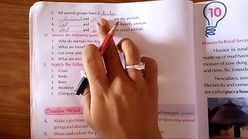 Class -4 EVS .Chapter -9.Animals Around us