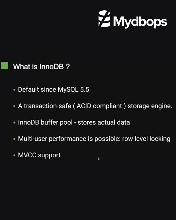 Mysql innodb engine youtube