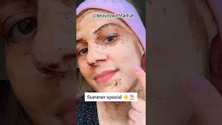 ️ Summer special De-tan face mask #viral #shorts #shortvideo