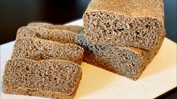 Bánh mì 100% lúa mạch đen nguyên cám rất tốt cho sức khoẻ_100% wholegrain rye bread_Bếp Hoa.