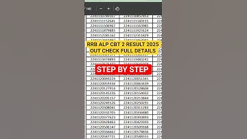 RRB ALP CBT 2 Result 2025 | how to Check RRB ALP CBT 2 Result 2025. RRB Alp cbt 2 result kaise check