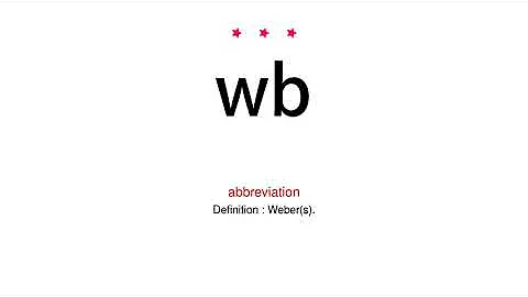 How to pronounce wb - Vocab Today